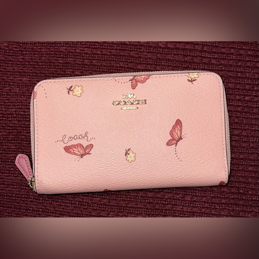 Coach rose wallet